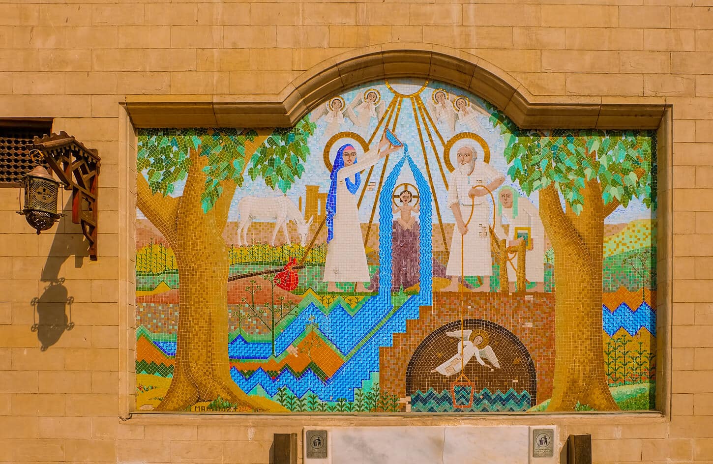 A wonderful mural from one of Cairos wonderful churches