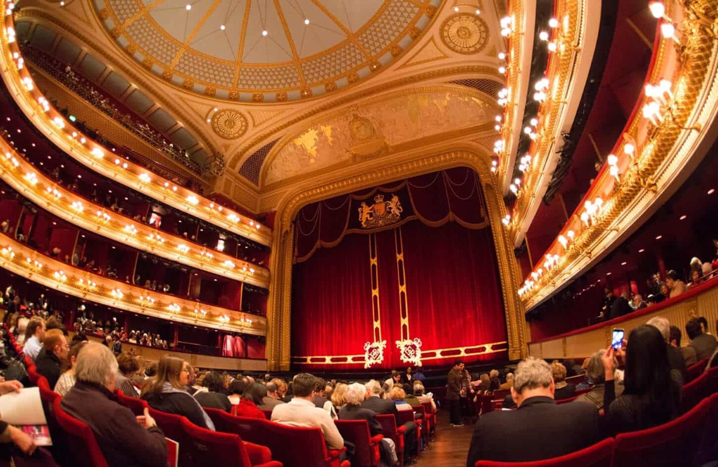A great photo from inside the Royal Opera House