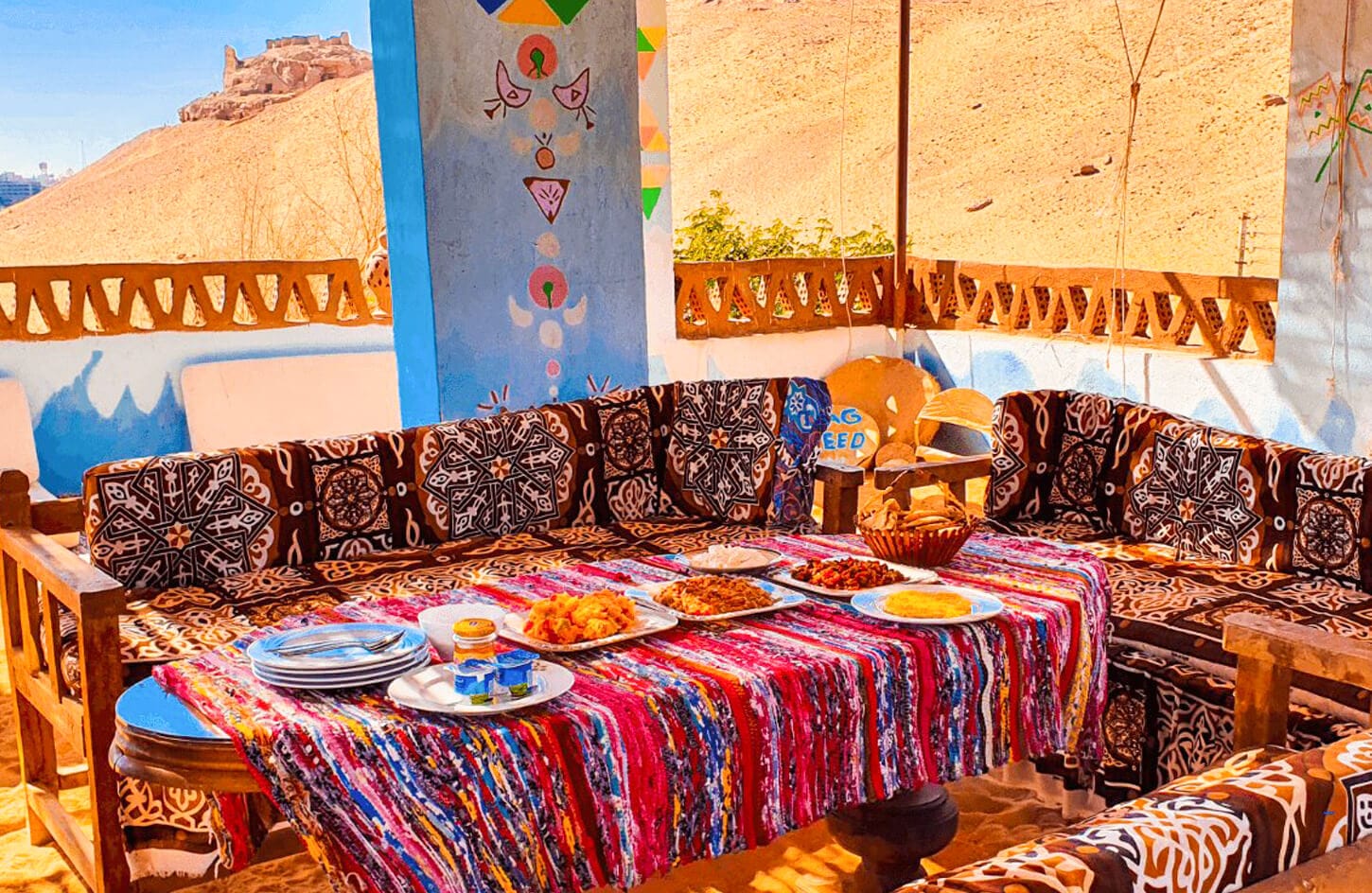 A picture of food from one of the Nubian houses