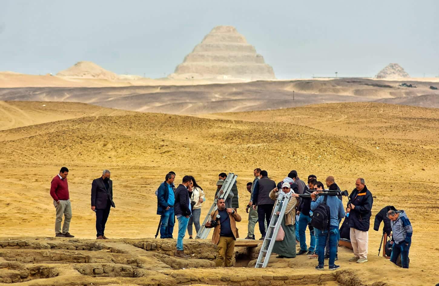 A picture of one of the discovered sites near Saqqara