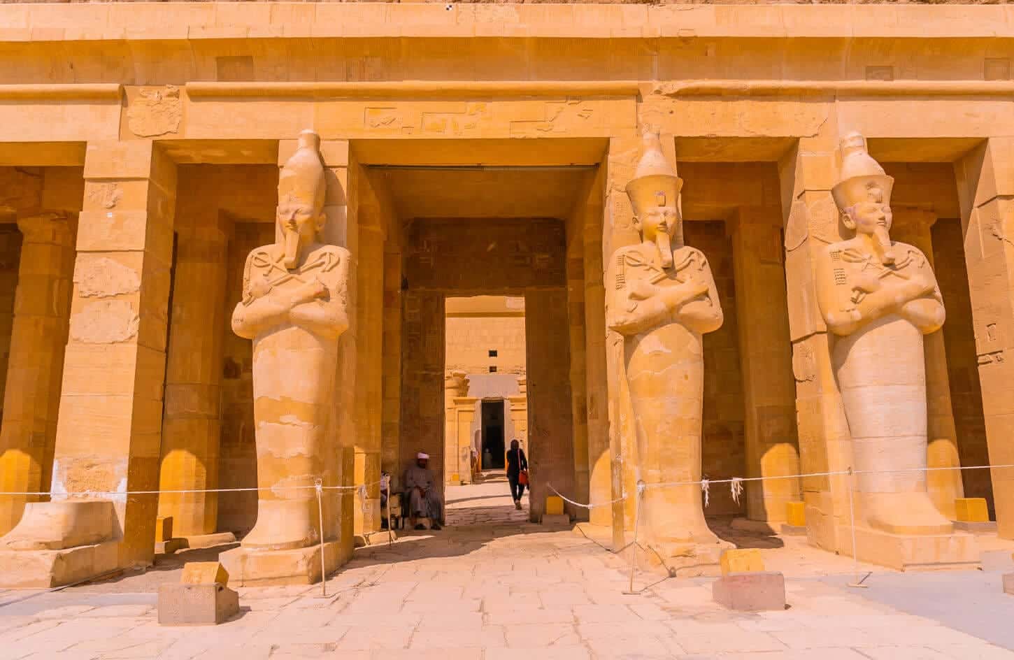 A picture of the entrance to the Temple of Hatshepsut in Luxor