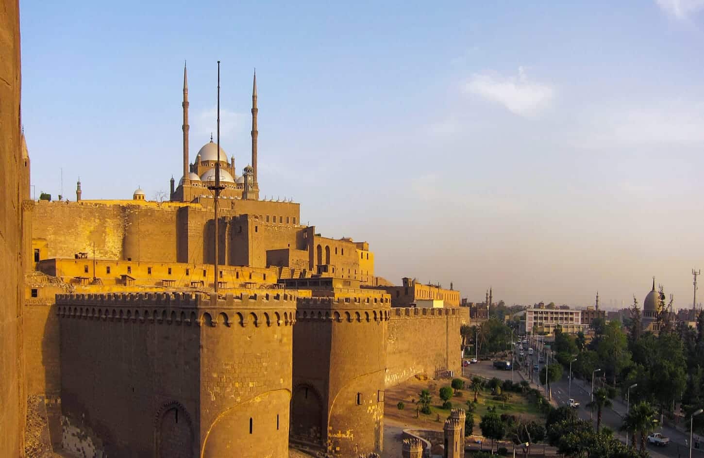 A picture of the wonderful Muhammad Ali Mosque from Saladin Castle at sunset