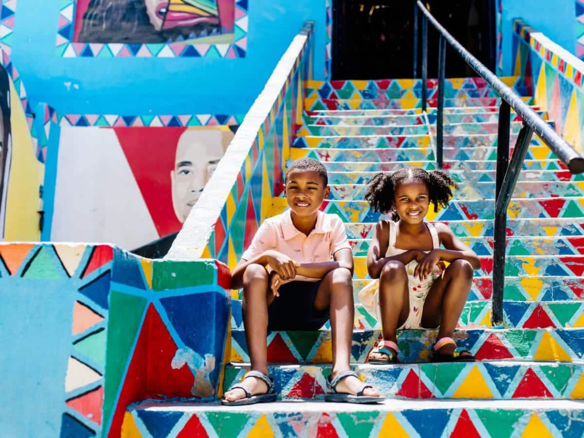 A snapshot of two children from the Nubian village of Aswan
