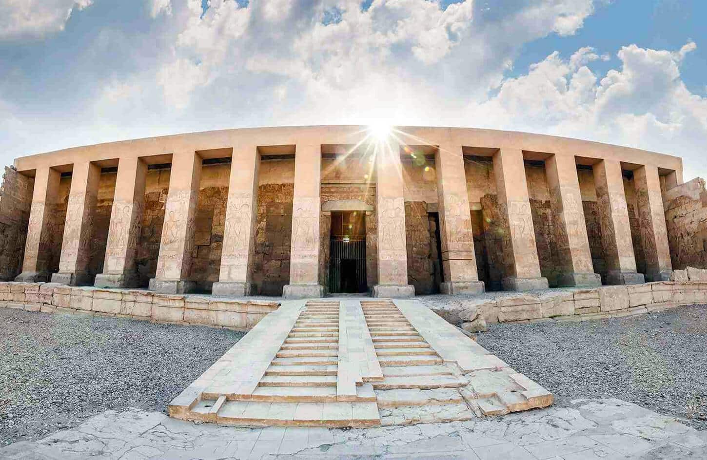 A wonderful picture of Abydos Temple in Luxor