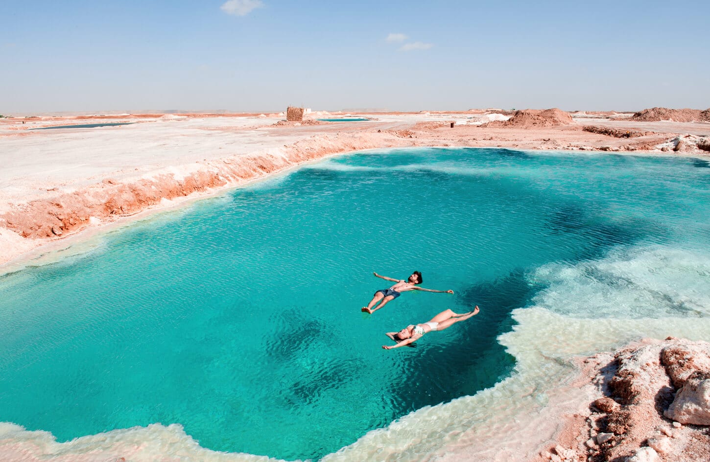 A wonderful picture of a couple of salt lakes in Siwa from one of our trips there