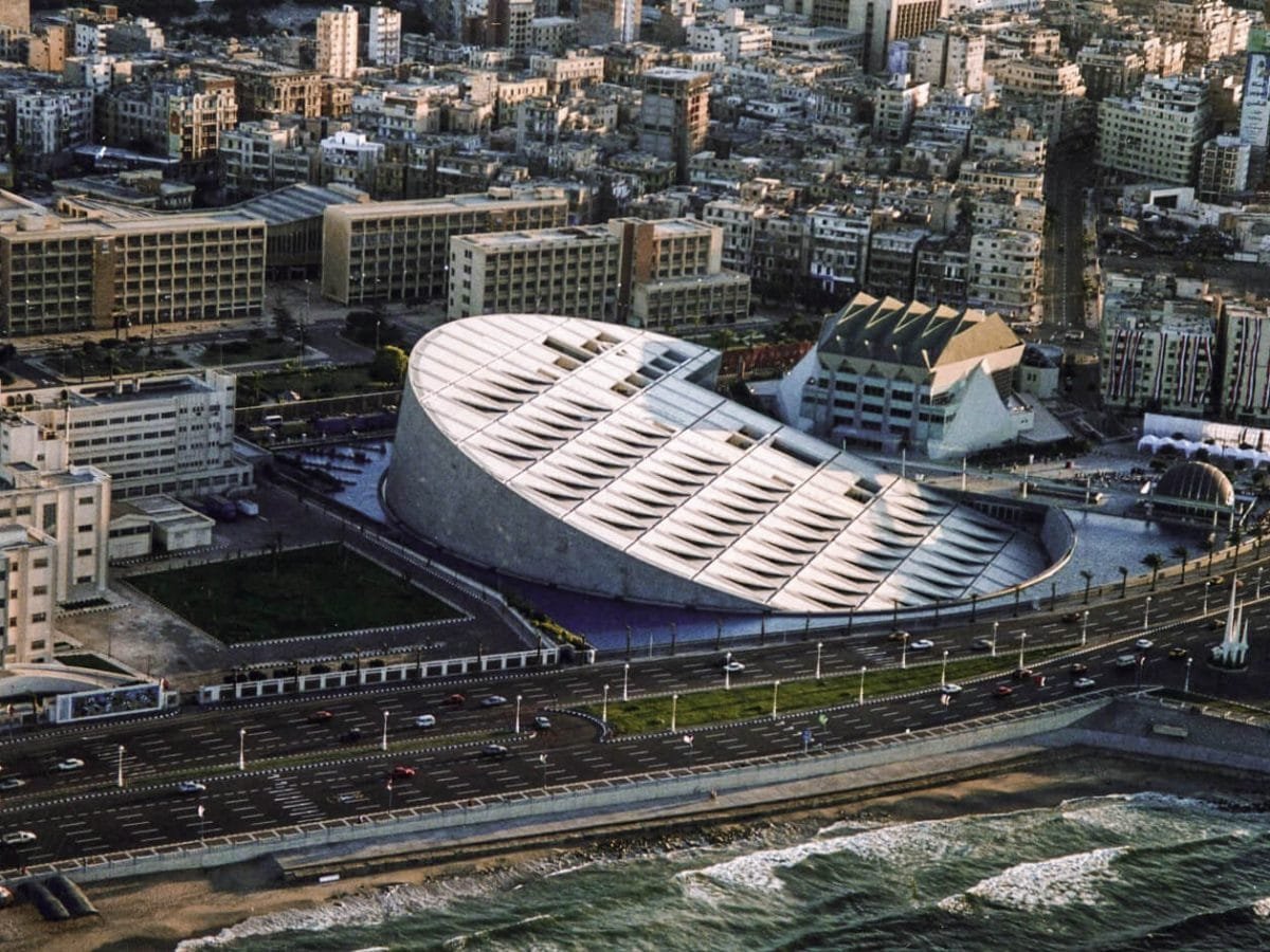 A wonderful picture of the Library of Alexandria from the top