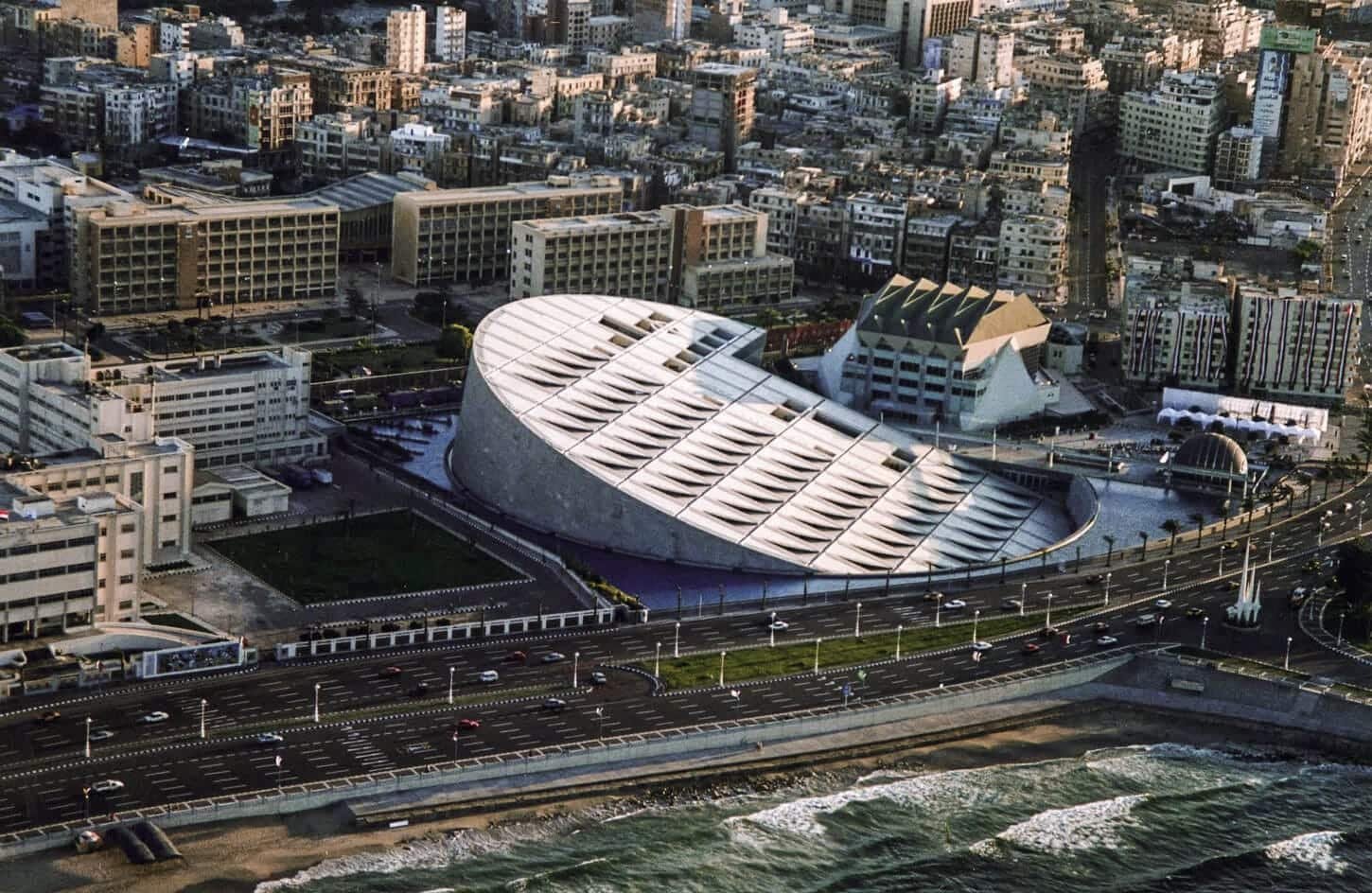 A wonderful picture of the Library of Alexandria from the top