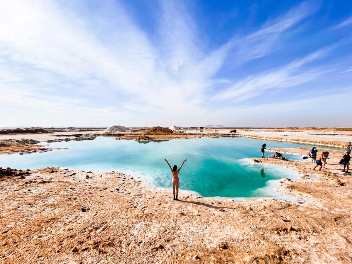 A wonderful picture of the salt lakes in Siwa from one of our trips there
