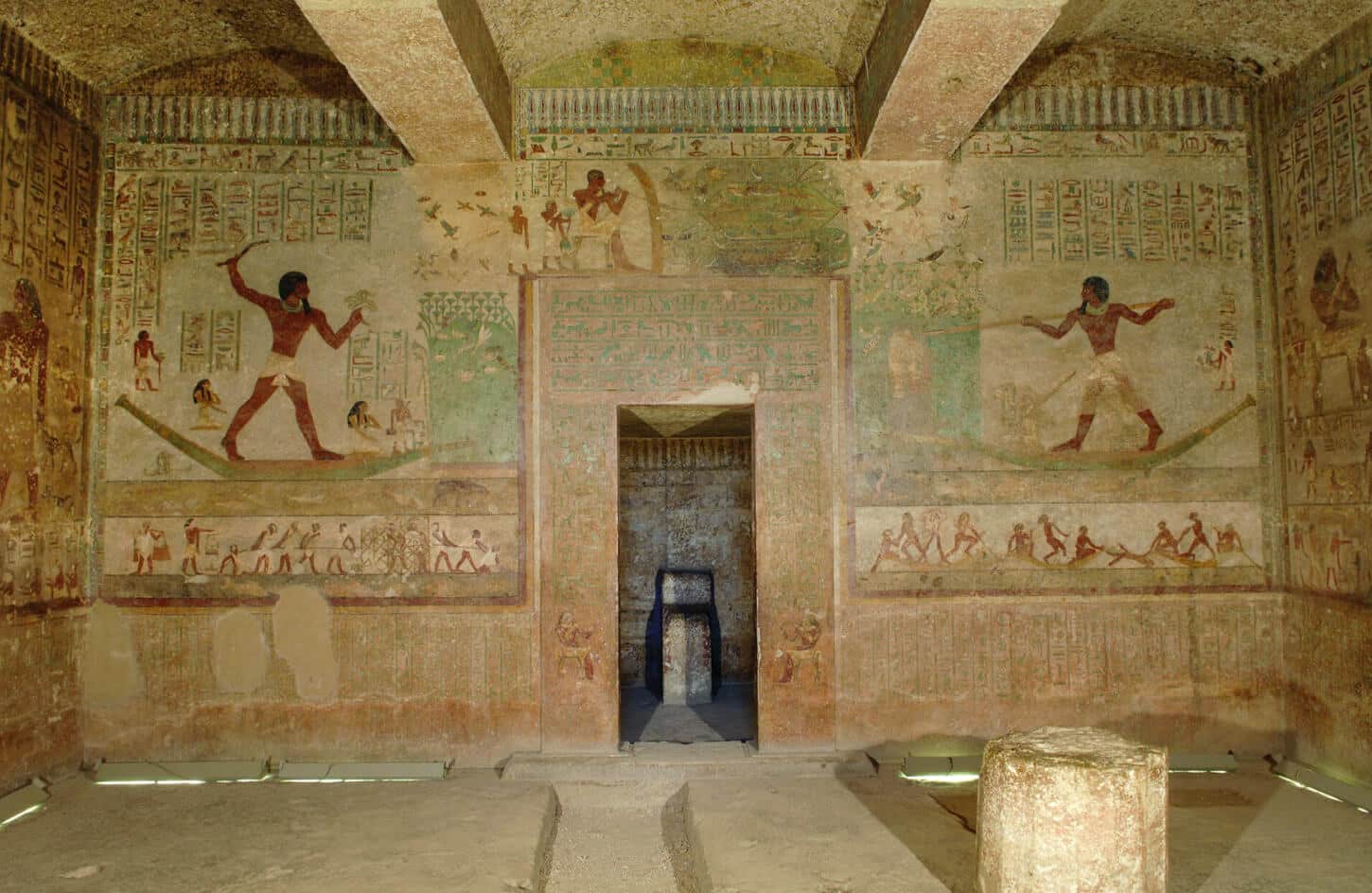 A wonderful shot from inside one of the Beni Hassan cemeteries 1