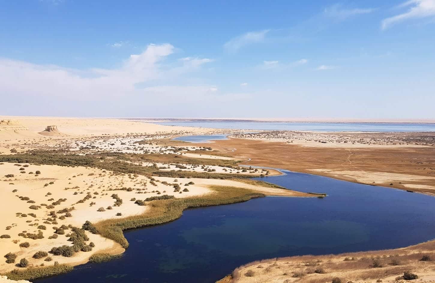 A wonderful shot of Magic Lake in Fayoum