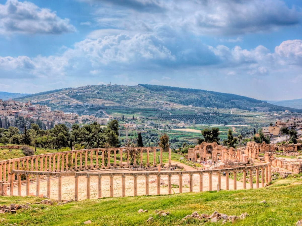 A wonderful shot of the Jerash ruins in Jordan