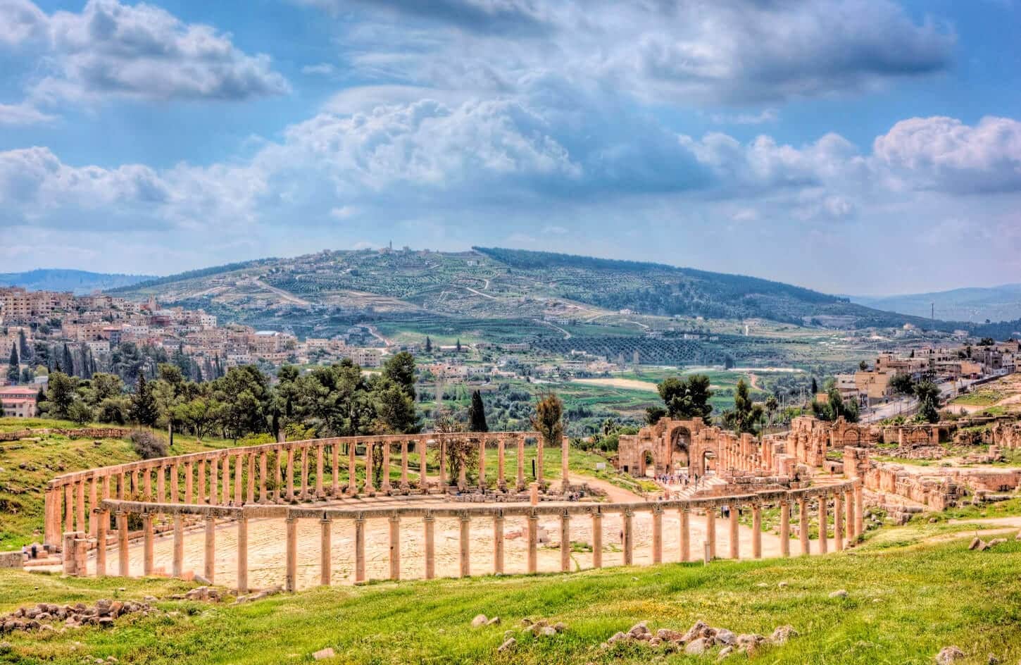 A wonderful shot of the Jerash ruins in Jordan