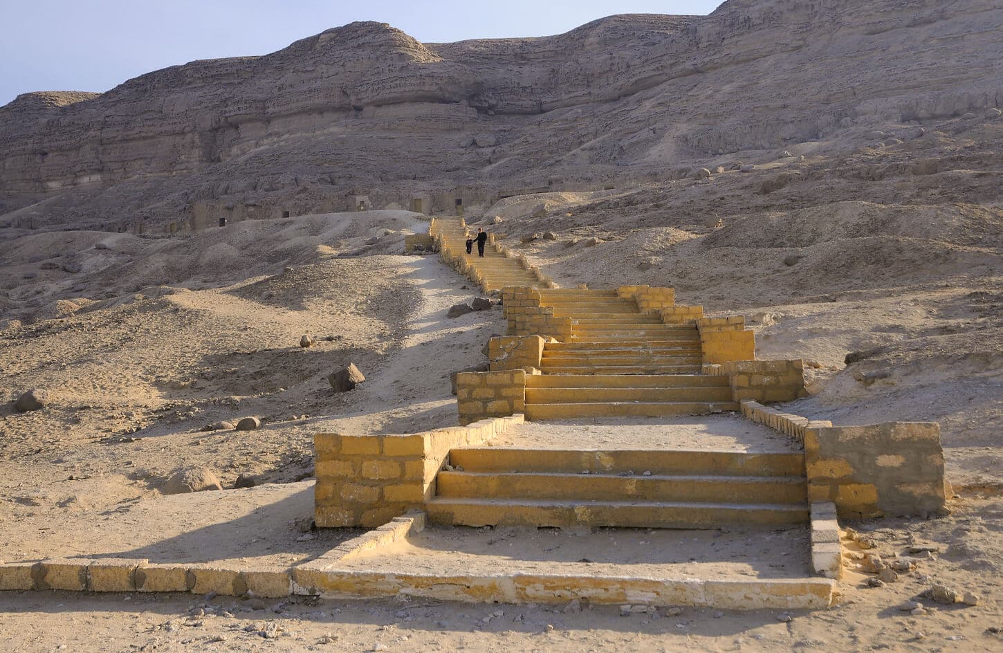 A wonderful shot of the entrance to the Beni Hassan Tombs