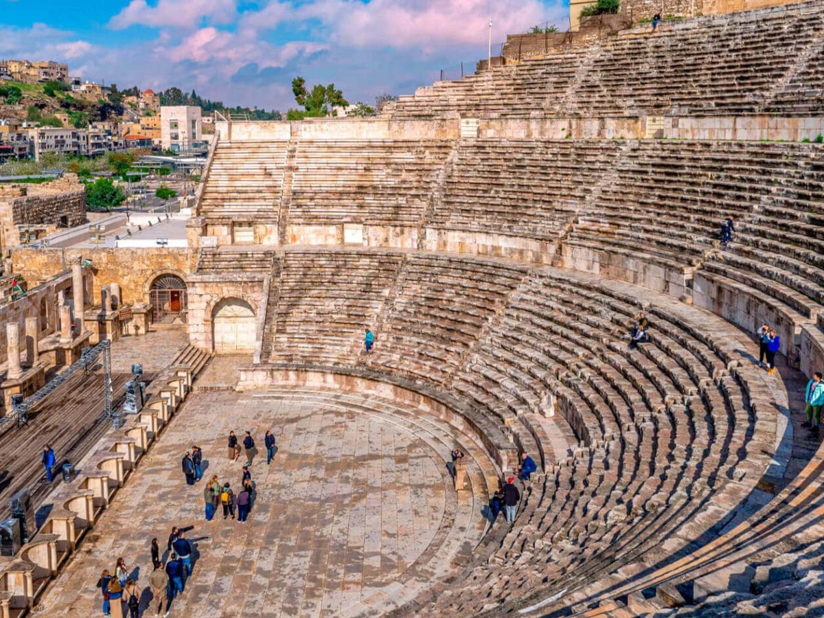 A wonderful shot of the wonderful amphitheater in Jordan