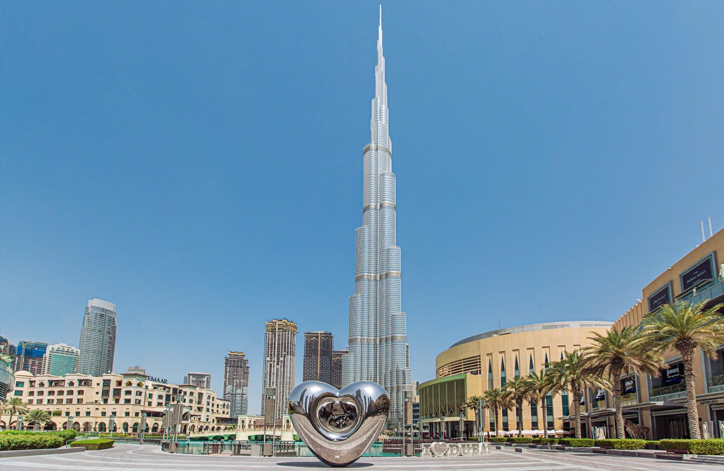 Beautiful picture in front of Burj Khalifa in Dubai
