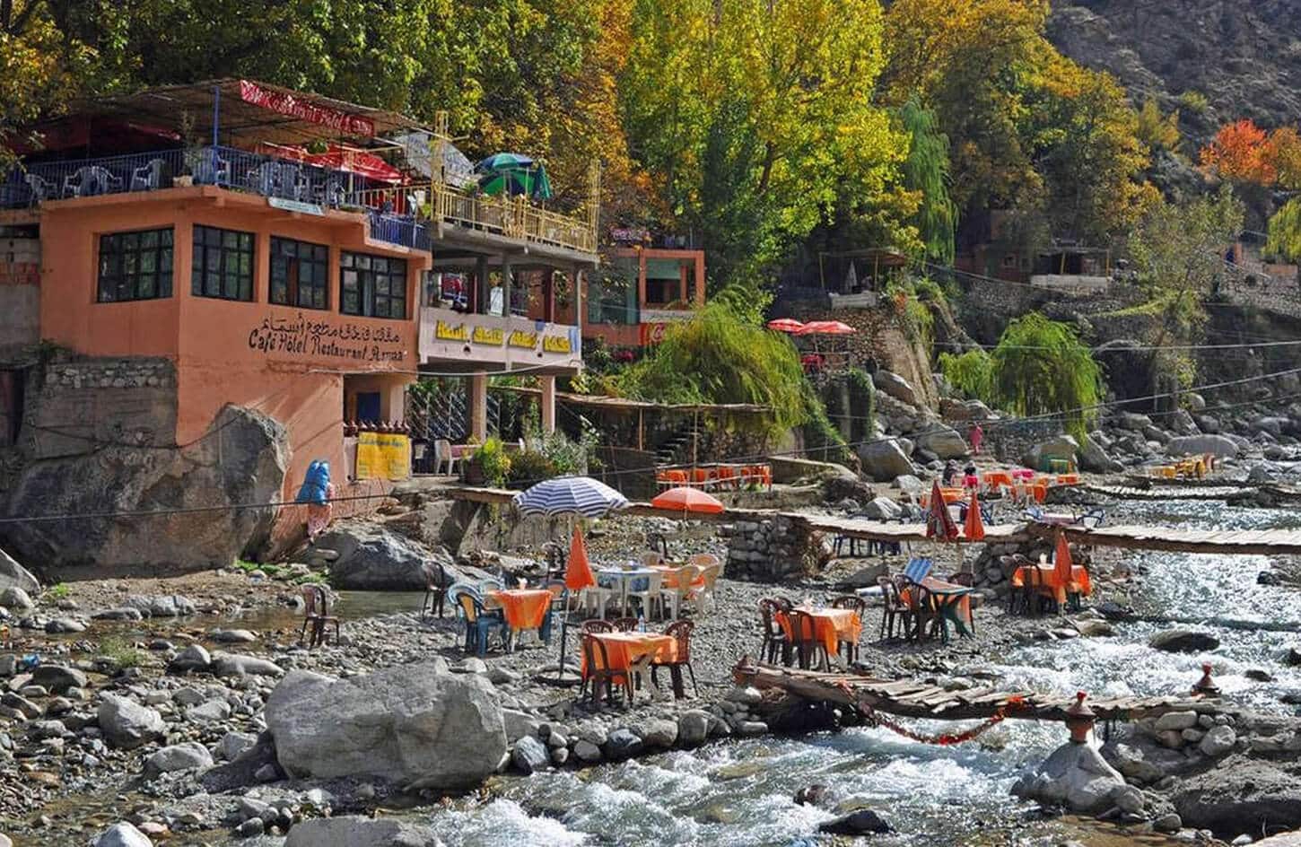 Beautiful picture in the Atlas Mountains and Ourika Valley