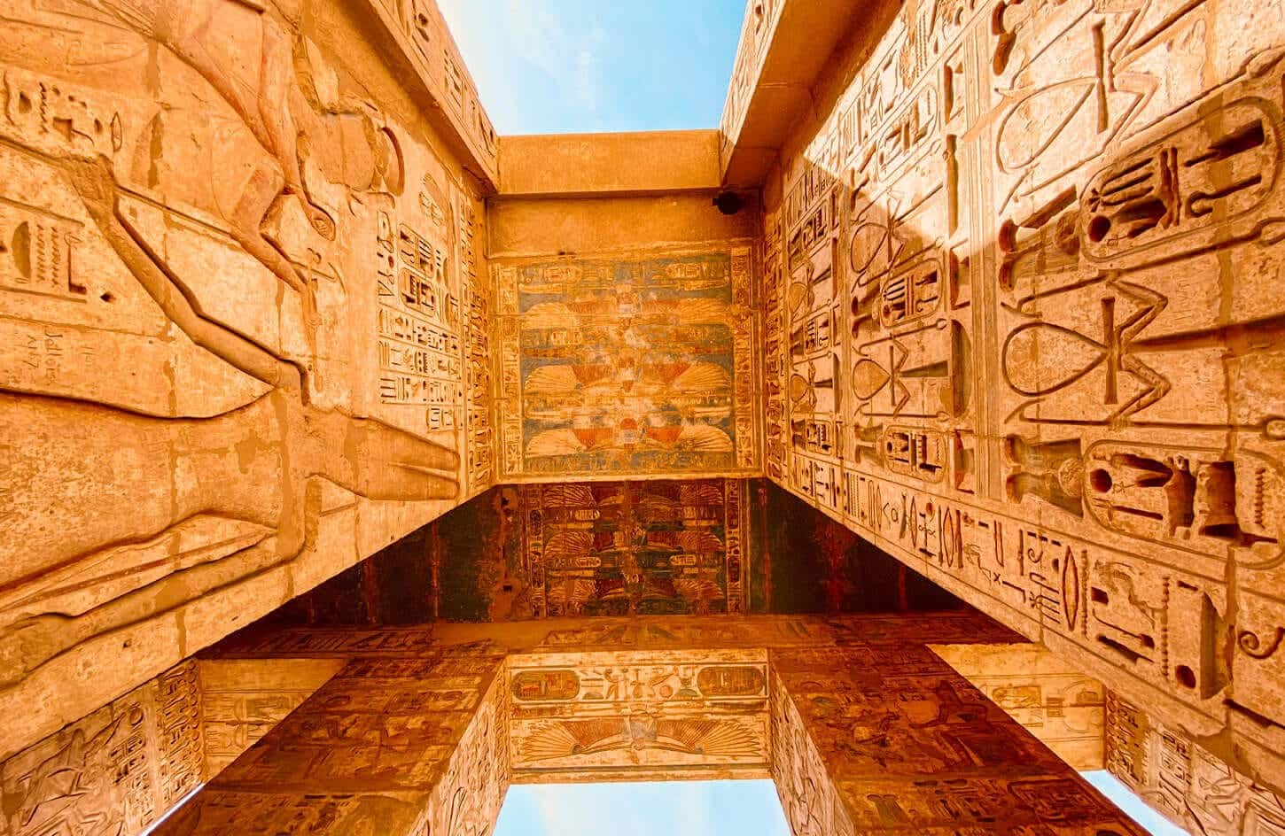 Entrance to Habu Temple in Luxor