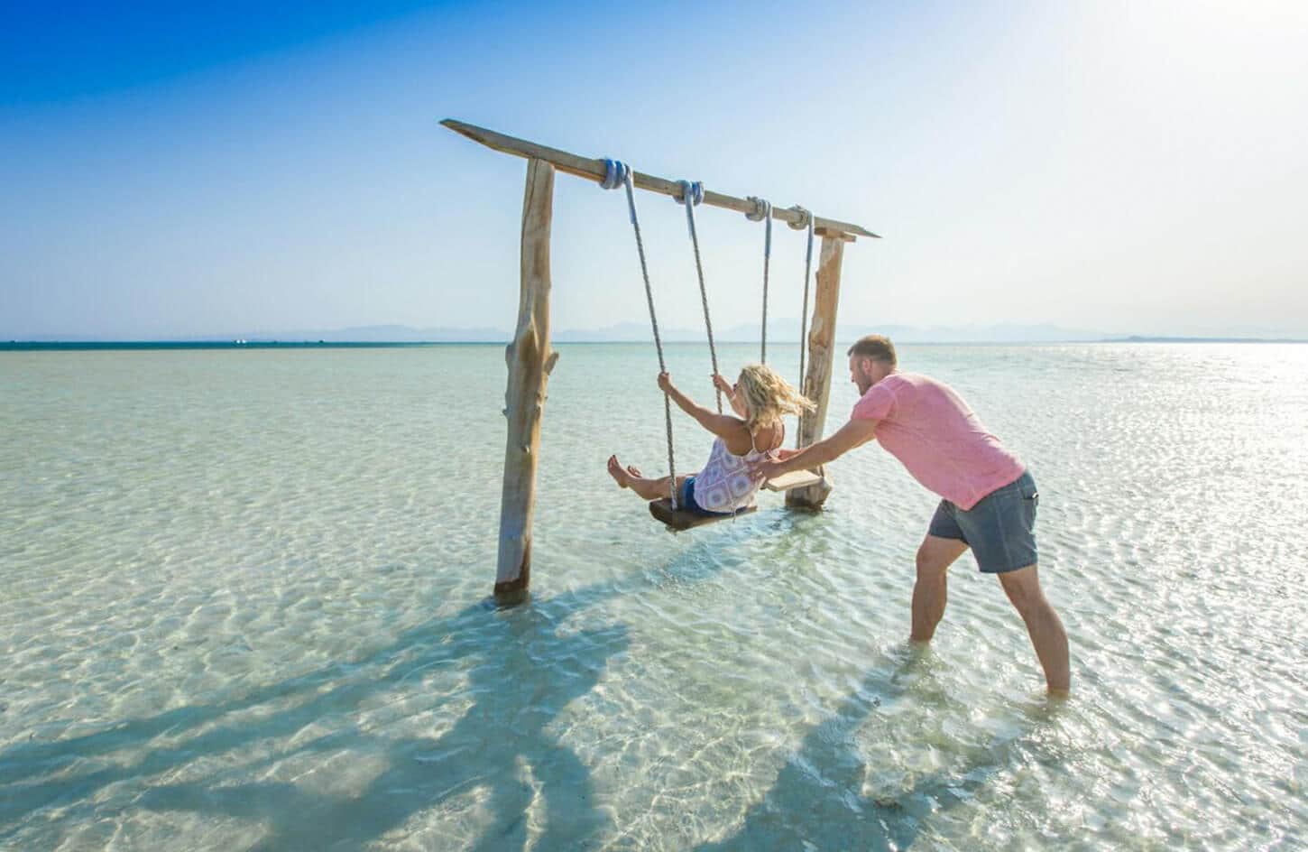 Great photo of the couple in Orange Bay Hurghada