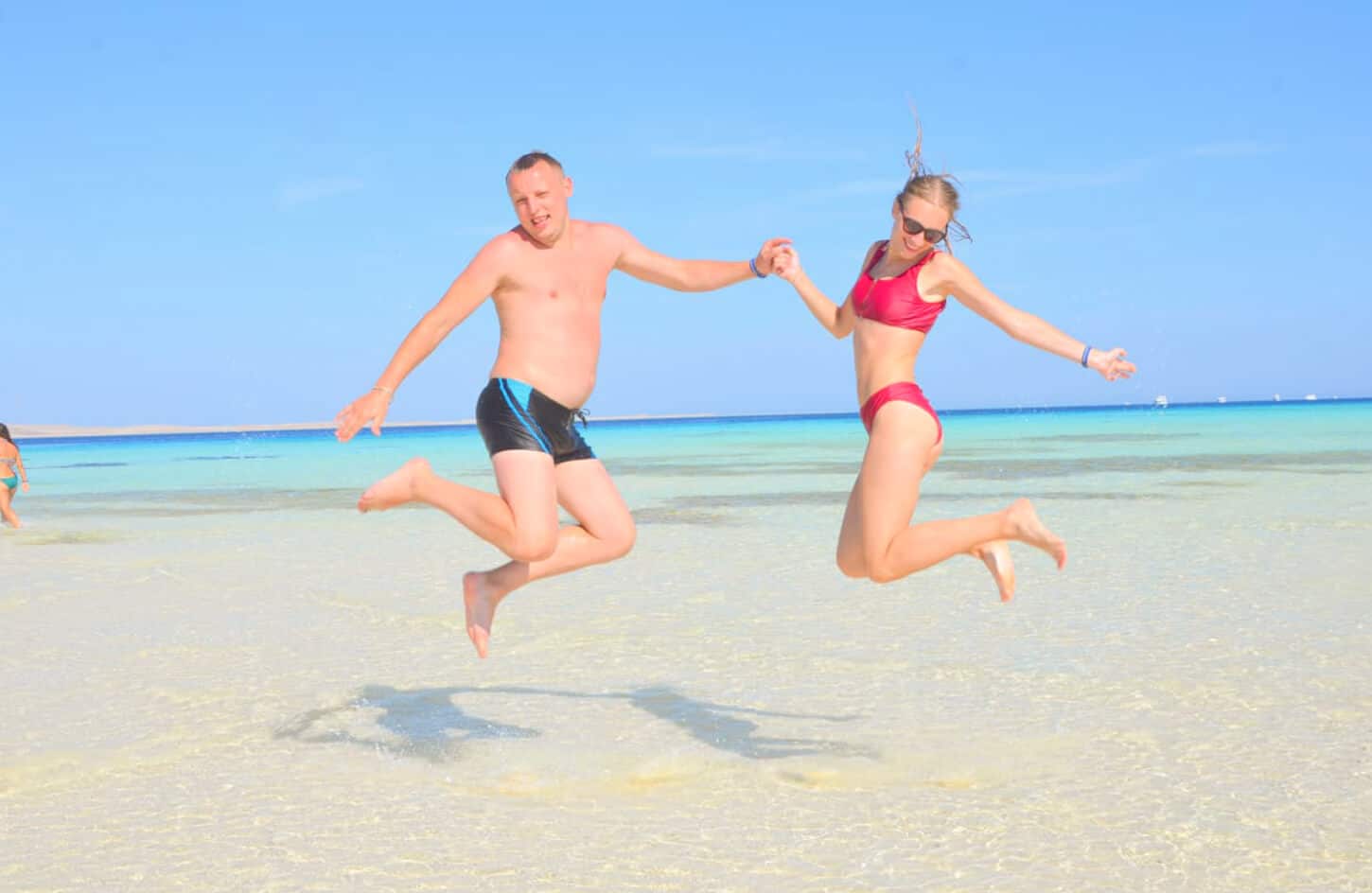 Great photo of the couple on the White Island