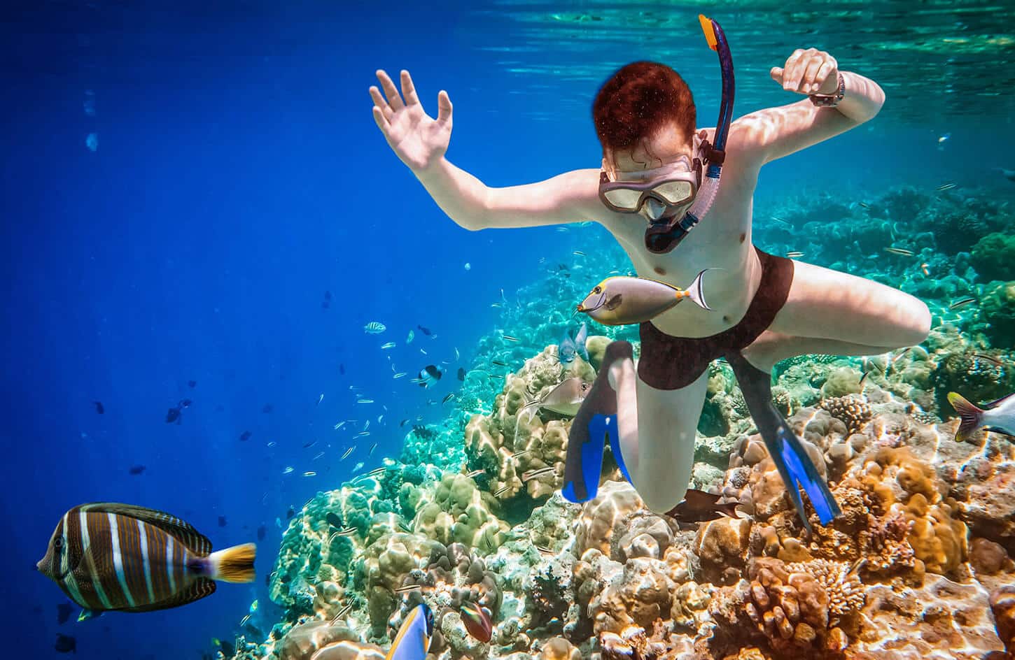 Great picture of a man in Snorkeling Sharm El Naga