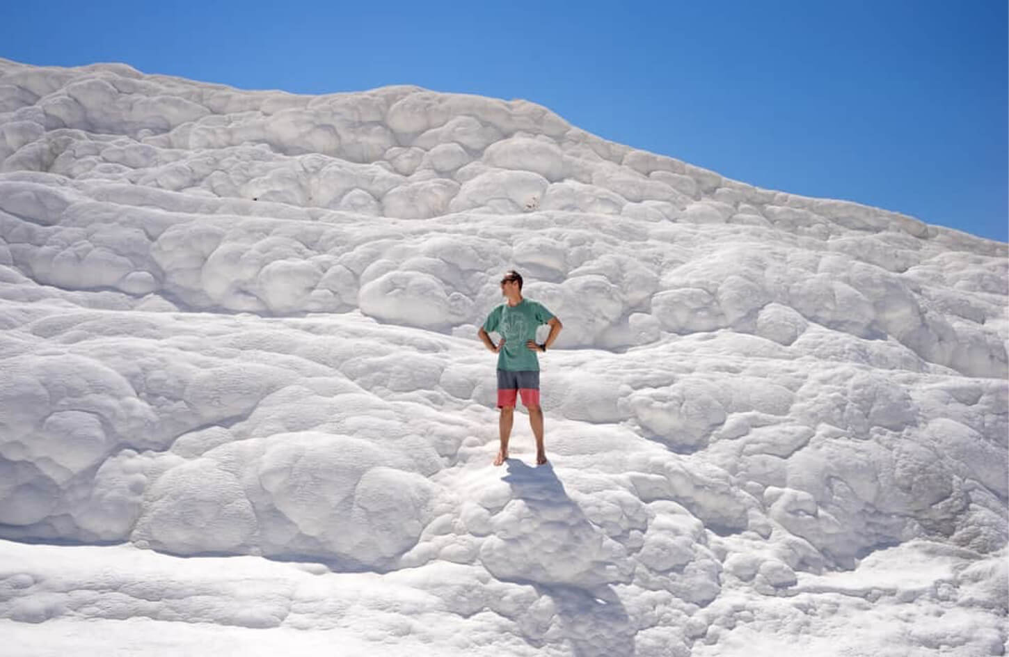 Great picture of a man in the cotton castle