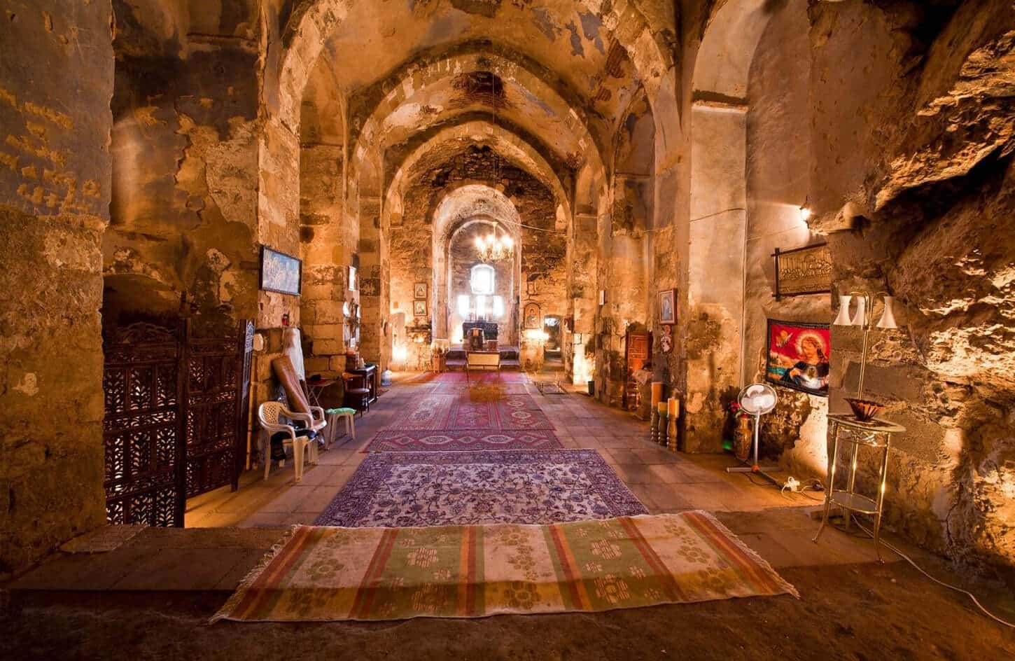 Inside the house of the Virgin Mary
