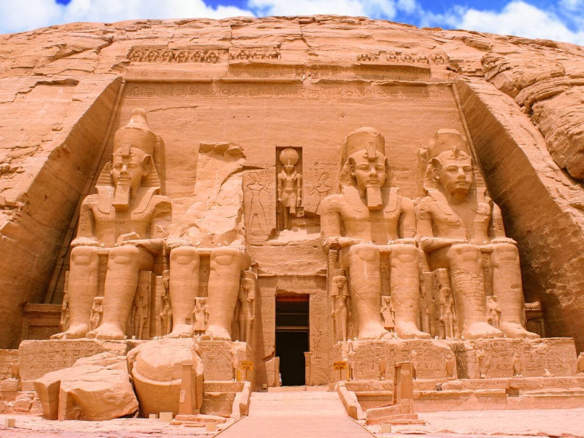 The Statues of the external facade of the Abu Simbel Temple