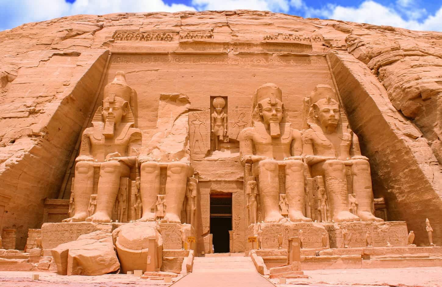 The Statues of the external facade of the Abu Simbel Temple