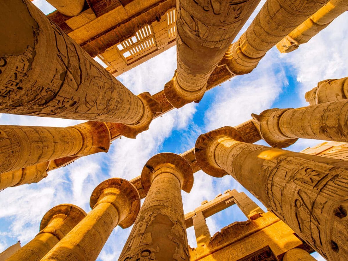 The magnificent Karnak Temple columns