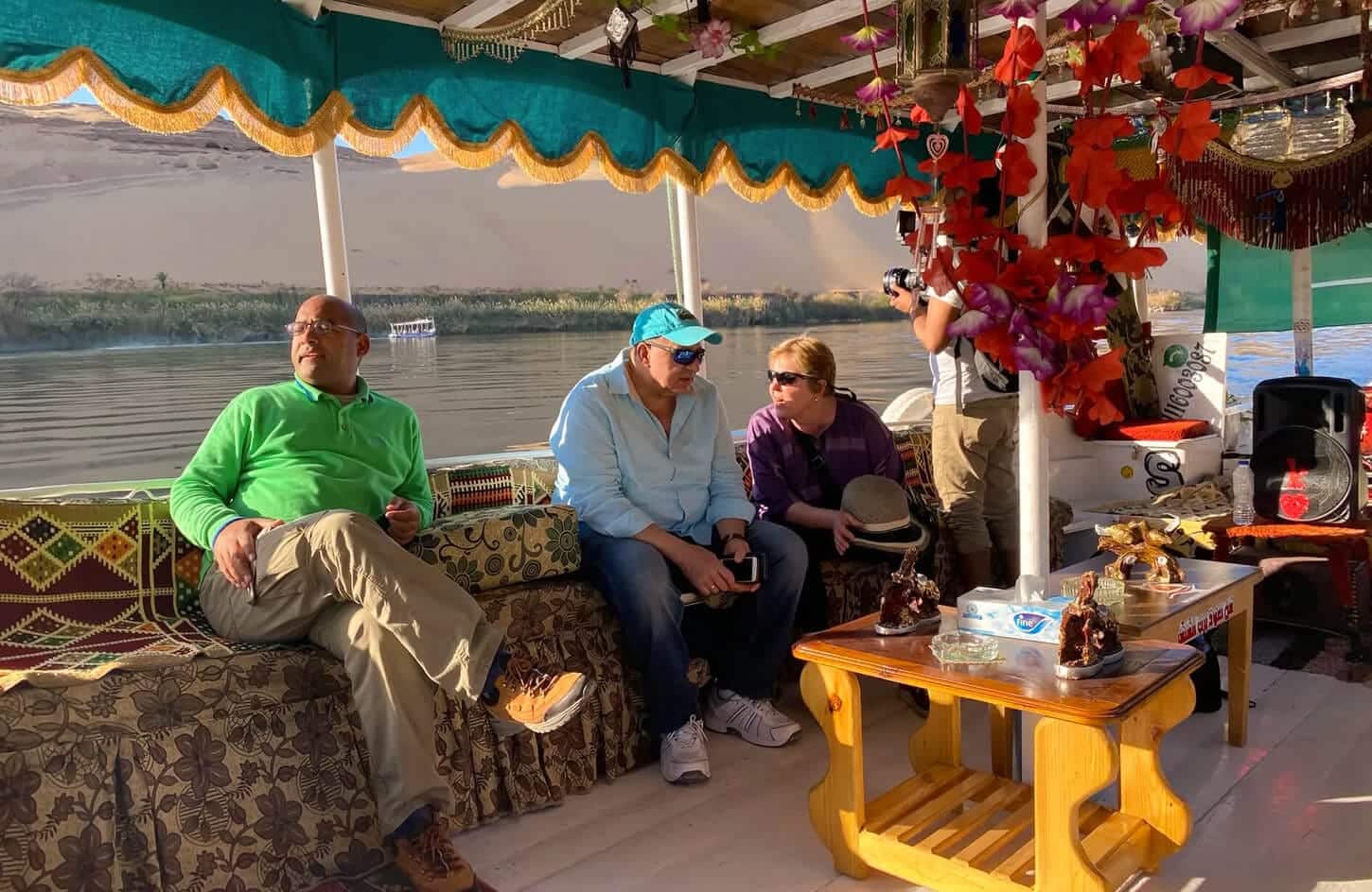 Wonderful photos of one of the groups heading to Nubia while riding a felucca