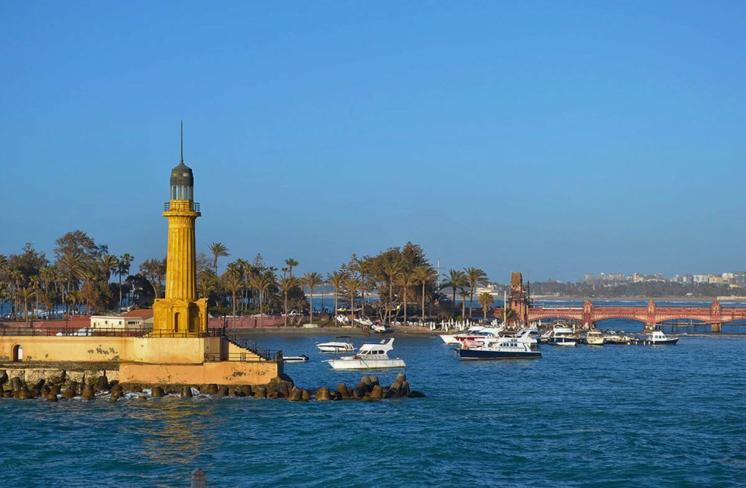 alexandria egypt montaza palace lighthouse harbor