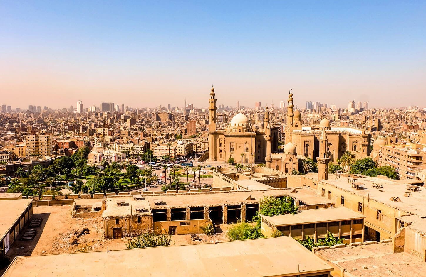 beautiful view from citadel of cairo