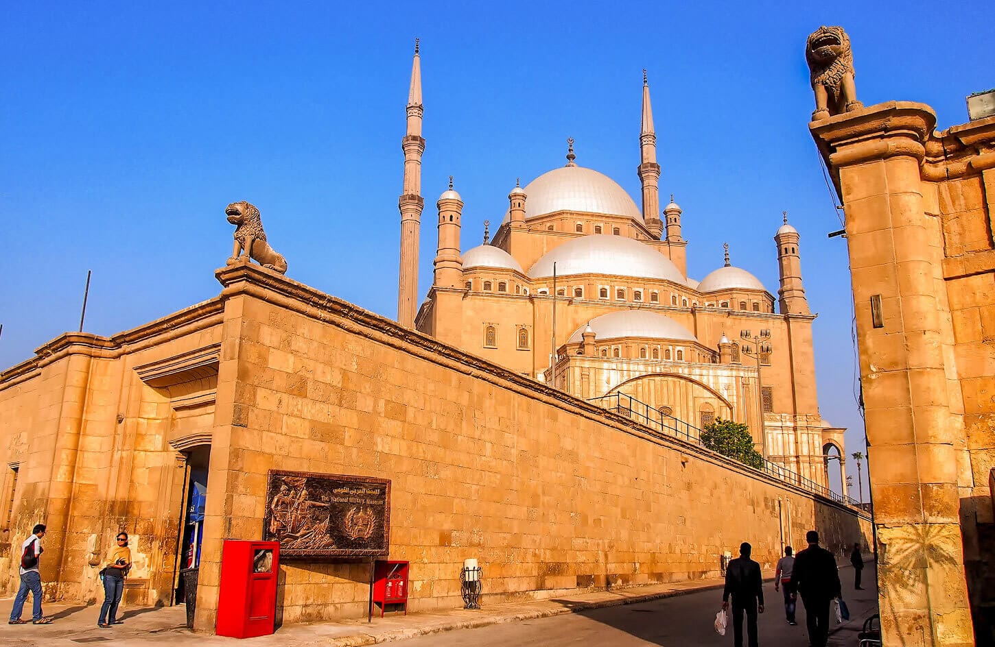 view on the great mosque of mohammed ali pasha in cairo