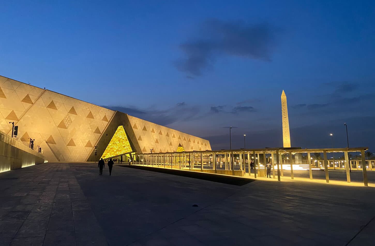 Very nice pictures from outside the Grand Egyptian Museum