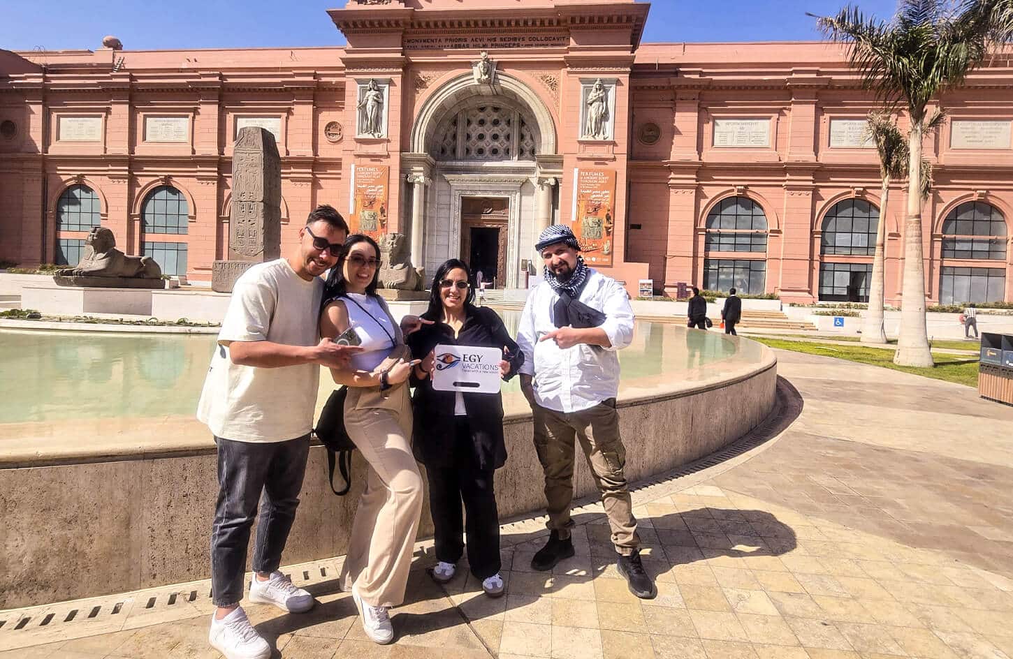 Wonderful group photos from one of our visits to the pyramids