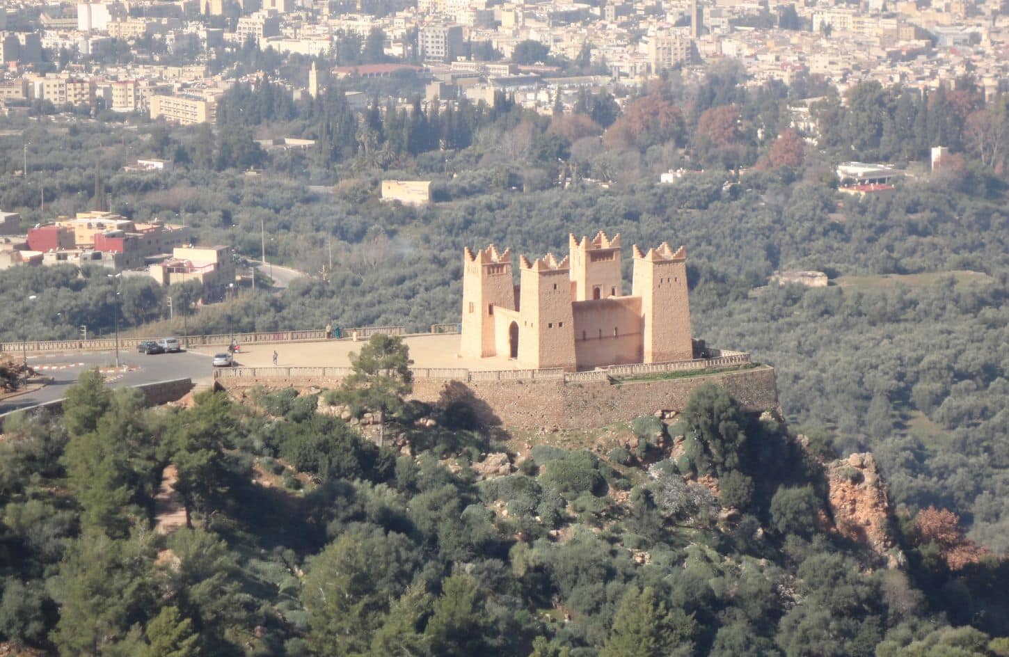 a special birdseye view of beni mellal in morocco