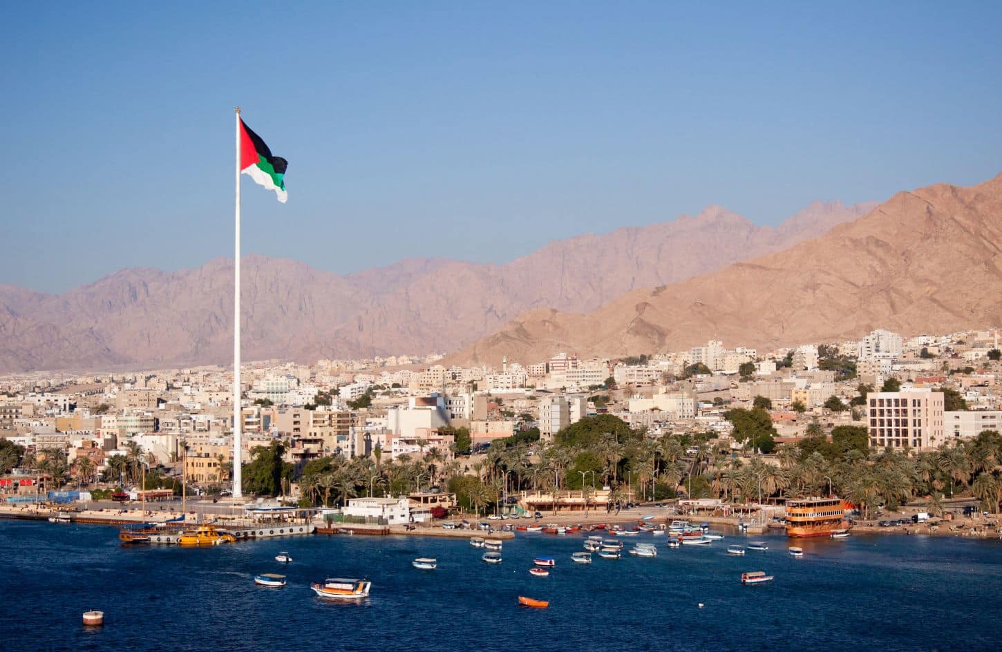 a special shot of aqaba in jordan