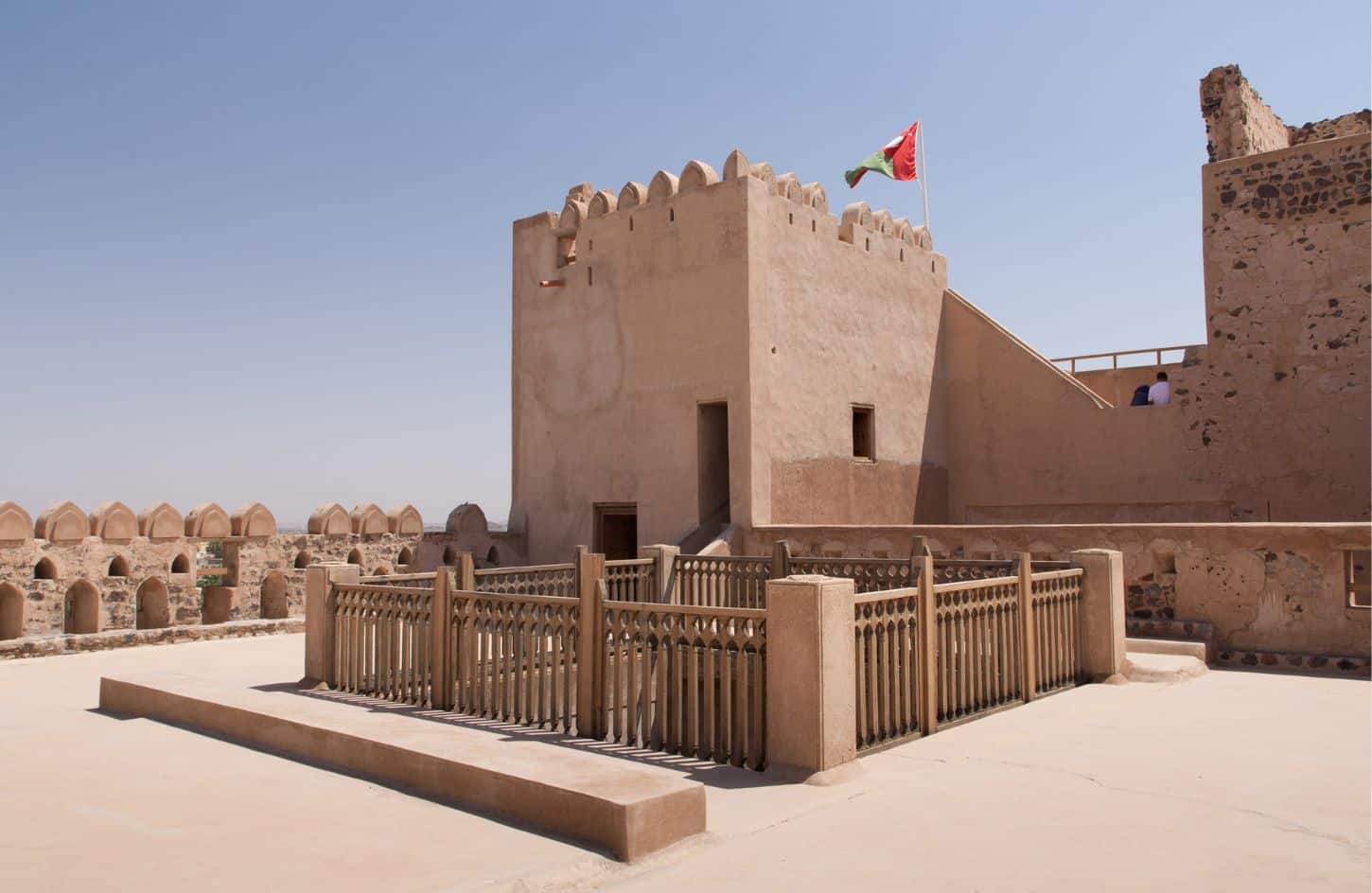 a special shot of jabrin castle