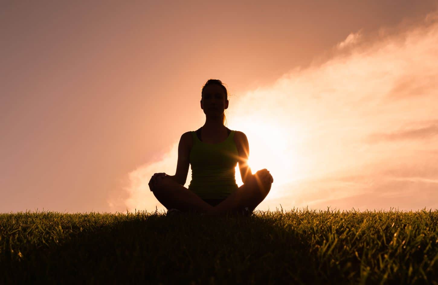 great shot of a girl relaxing early in the morning