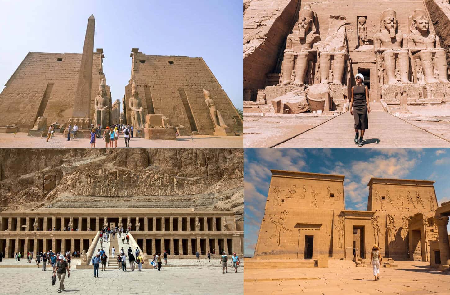 A picture of Egyptian temples