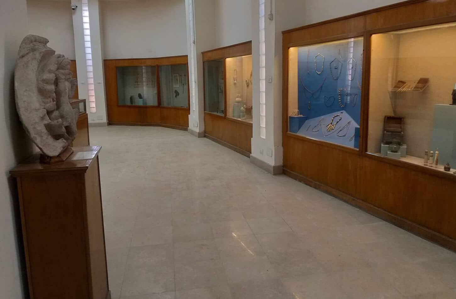 A wonderful picture of the Kom Oshim Museum from the inside