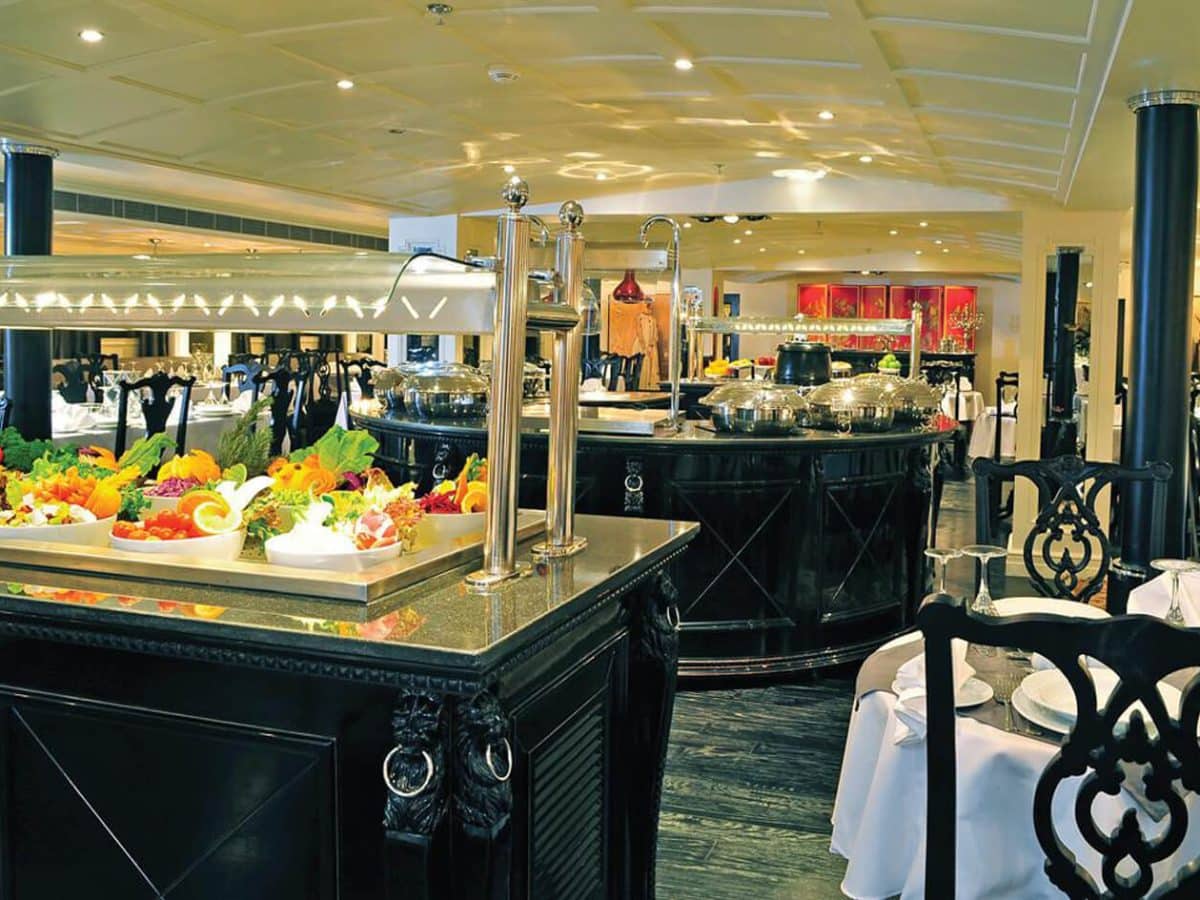 Beautiful picture from inside the Nile Cruise Restaurant in Mayfair