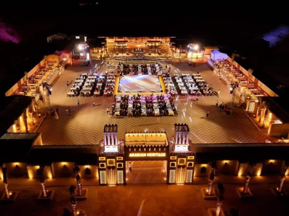 amazing shot from above arabian heritage
