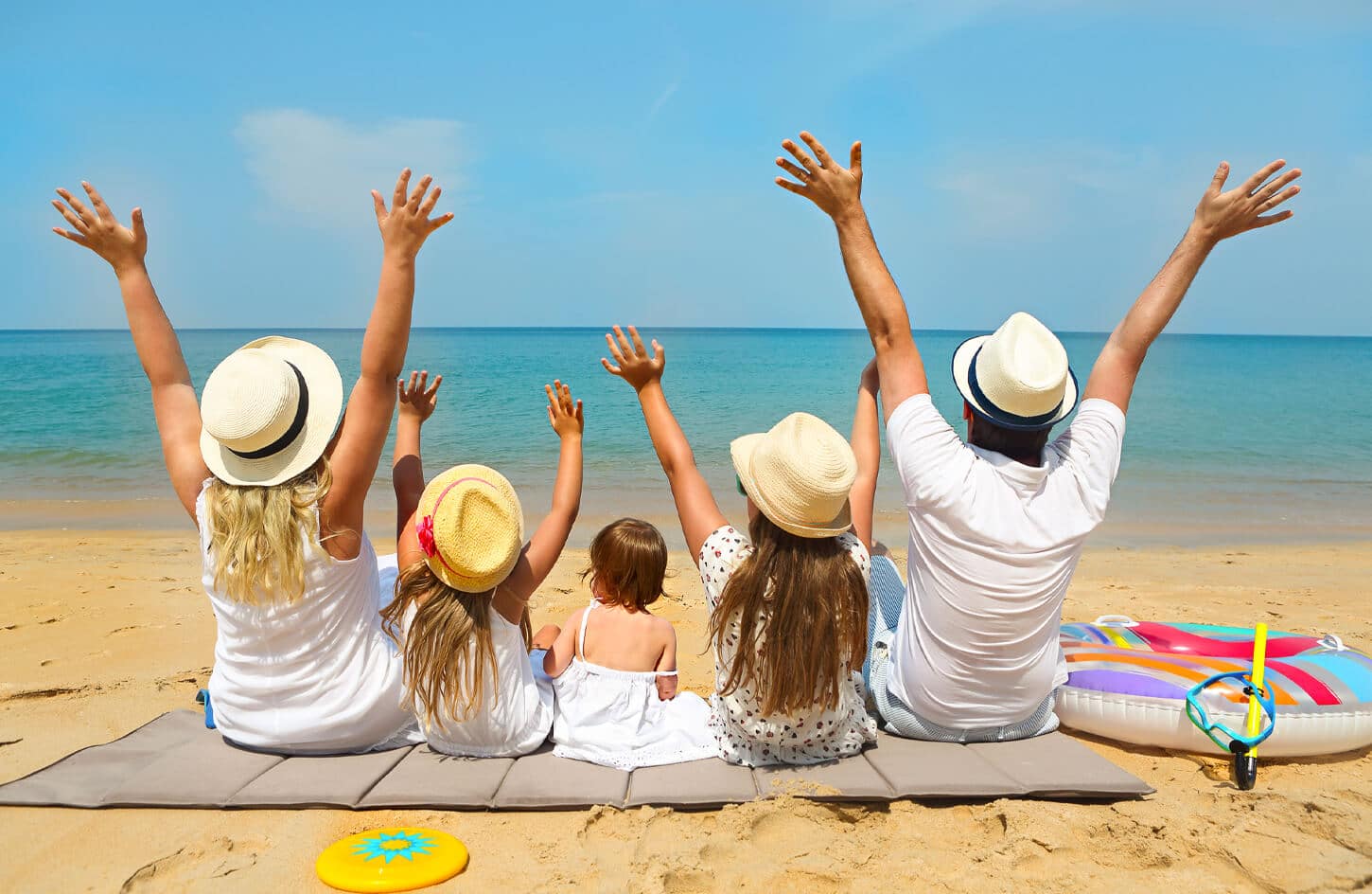 Happy family with children on a beach holiday in Türkiye - Planning a Family Vacation in Turkey