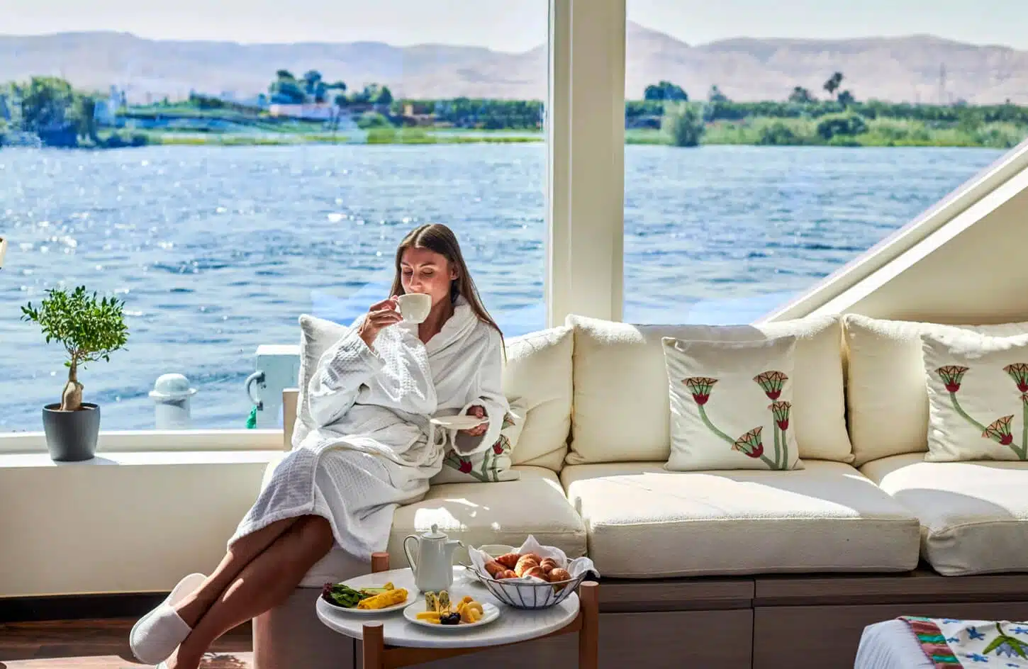 Egyptian cuisine buffet on a Nile river cruise ship — meals included in standard Nile cruise package — what is included in a Nile cruise package