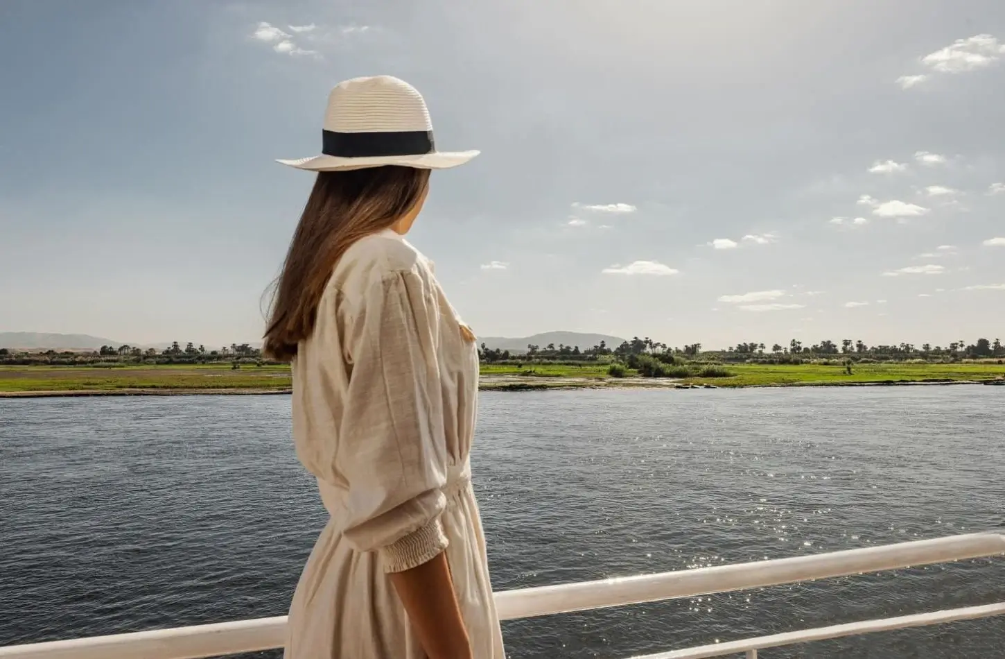 Your Ultimate Packing List for a Nile Cruise 2026 3 A picture of one of the girls from the deck of the Nile River Cruise